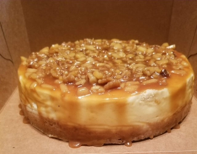 Carmel Apple Walnut Cheesecake