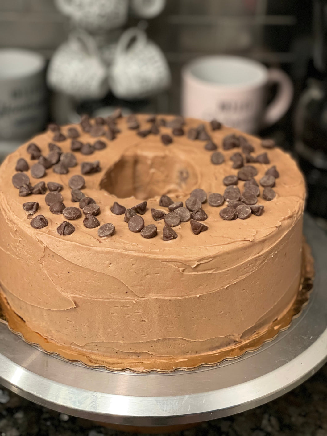 Mocha Chocolate Chip Pound Cake